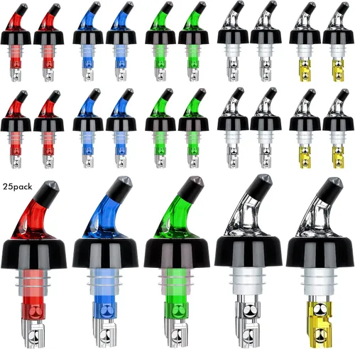 Vertedor automático medido para botellas de licor, vertedor rápido de botellas de licor, dispensador de chupitos de 1 oz, vertedor de licor para
