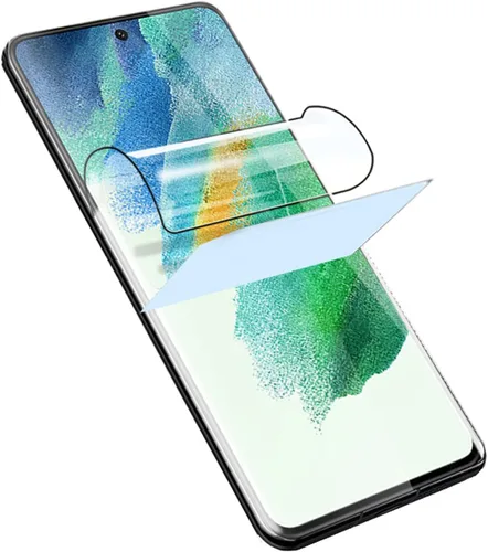Paquete de 2 protectores de pantalla de hidrogel mejorados para Samsung Galaxy S21 FE 5G (6.4 pulgadas), TPU flexible irrompible y compatible con