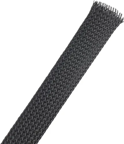Miniatura 14 de Protectores de cable de polietileno de 65.6 pies, 2 tamaños, expandibles, trenzados, tubería de malla de alambre flexible, telar de manga de arnés