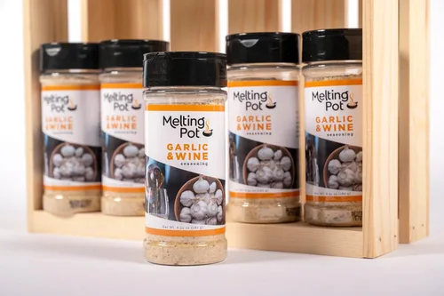 Miniatura 5 de The Melting Pot Condimento para ajo y vino – Mezcla de condimentos de ajo sabrosa de los restaurantes The Melting Pot para carne, mariscos