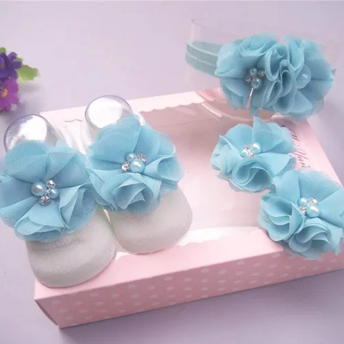 Miniatura 4 de 30 apliques de tela de gasa azul perla con diamantes de imitación para ropa, diademas de flores, manualidades, decoración de fiestas, apliques