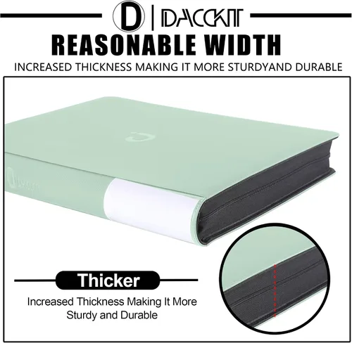 Miniatura 8 de D DACCKIT Carpeta Toploader con capacidad para 288 cargadores superiores, carpeta con 9 bolsillos superiores para tarjeteros rígidos de 3 x 4