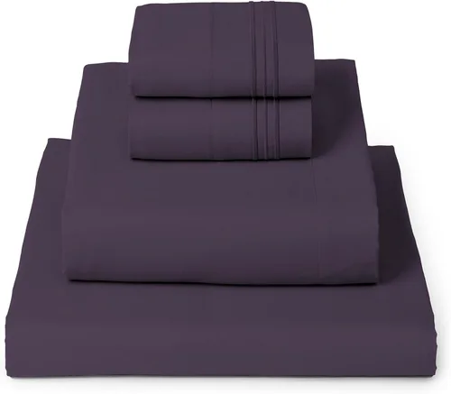 Miniatura 29 de Mellanni Juego de Sábanas Split King - Colección Icónica de 7 Piezas para Ropa de Cama, (Incluye 4 Fundas de Almohada), Bolsillo Profundo de 16 1394