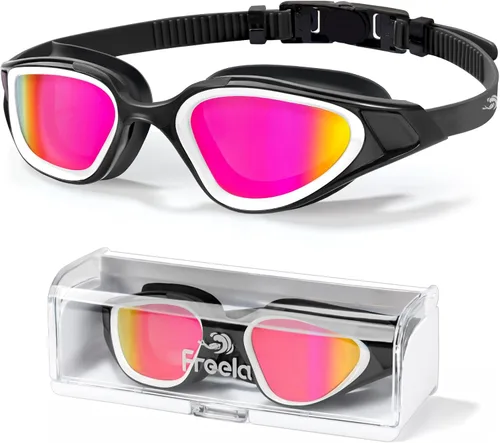 Miniatura 9 de Freela Polarized Unisex Adult Swim Swimming Goggles, UV400 Protection Anti Fog 180° Wide Clear View for Men Women Youth