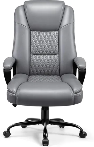 Miniatura 9 de OFIKA Silla de Oficina para el Hogar, Silla Grande y Alta de 400 LBS Diseño de Servicio Pesado, Cojín Ergonómico de Respaldo Alto Soporte Lumbar