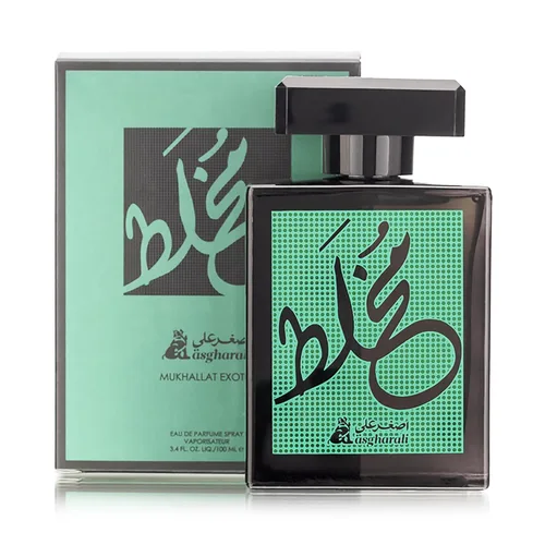 A ASGHARALI Mukhallat Eau De Parfum - Espray de fragancia árabe unisex, amaderado, ámbar, floral y aroma, perfume para hombres y mujeres, colonia
