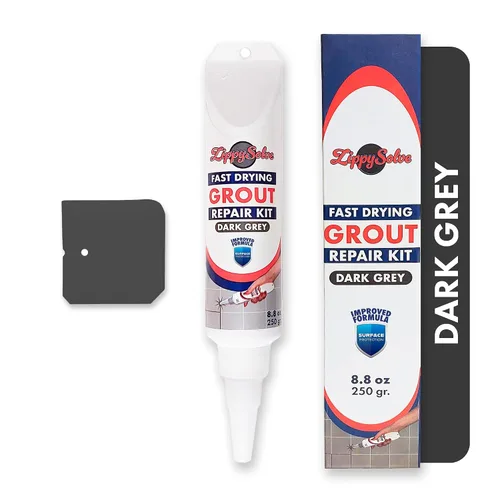 Miniatura 12 de ZippySolve Lechada para Azulejos, Kit de Reparación, Paquete de 2 Rellenos de Lechada, Restaura y Renueva la Línea de Juntas de Azulejos, Tubo
