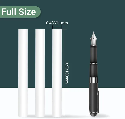Miniatura 2 de Manarty Varillas de pegamento caliente blanco tamaño completo, 48 unidades de 0.43 pulgadas de diámetro x 4 pulgadas de largo Fbric pegamento