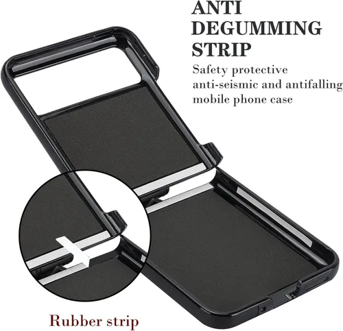 Miniatura 6 de Funda para Motorola Razr+ con anillo, cubierta trasera de cuero de primera calidad, antiarañazos, a prueba de golpes, para Motorola Razr+ Plus 2023