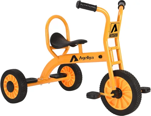 Miniatura 8 de Triciclo infantil para preescolares a partir de 3 años, ideal para patio de juegos al aire libre y guardería, triciclo de pedal de metal duradero