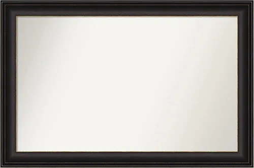 Miniatura 227 de Amanti Art Espejo de baño de bronce para sobre el fregadero, 24 x 24 pulgadas, espejo cuadrado de bronce Lara para tocador, marco de madera