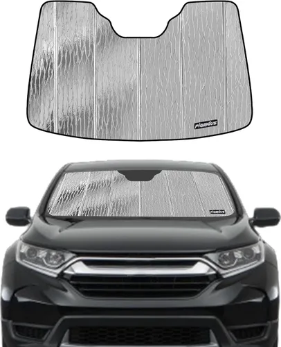 Miniatura 12 de Pigenius Parasol de parabrisas para Honda Civic Coupe 2006-2011, reversible plateado/negro