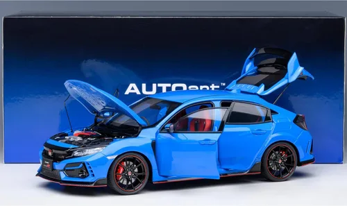 Miniatura 9 de Autoart 73224 - Coche Civic Type R (FK8) RHD (conducción a la derecha) Racing Blue Pearl 1/18 Model Car