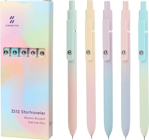 Miniatura 13 de Ddaowanx Bolígrafos de Gel, 10 Piezas 0.7mm Bolígrafos de Tinta Negra de Secado Rápido de Punta Fina con Escritura Suave, Lindos Artículos