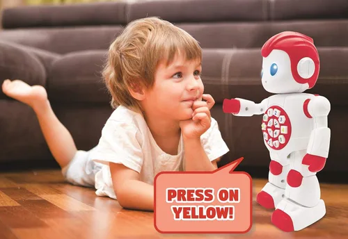 Miniatura 5 de LEXiBOOK Powerman primer juguete interactivo inteligente robot de aprendizaje para niños bailando juega música cuestionario números formas