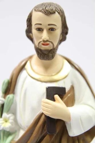 Miniatura 3 de Vittoria Collection Figura de escultura italiana de San José del Trabajador de 16 pulgadas, fabricada en Italia para interiores y exteriores