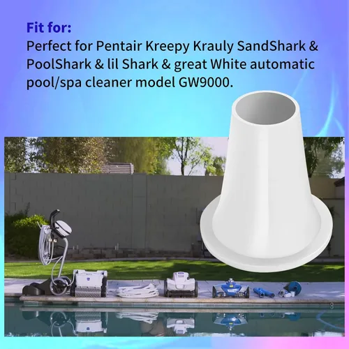 Miniatura 3 de Reemplazo de reductor de cono GW9000 GW9015 mejorado, adaptador reductor de limpiador automático de piscina/spa compatible con Pentair Kreepy Krauly