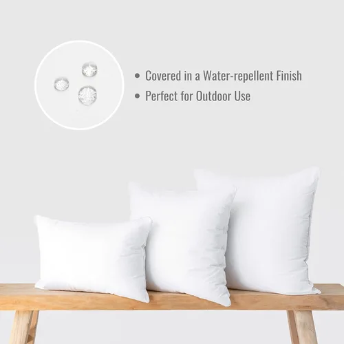 Miniatura 3 de Hofdeco Premium Relleno de almohada, 20 x 20 pulgadas (para funda de tamaño de 18 x 18 pulgadas), resistente al agua, sintético para patio, banco