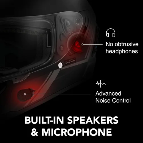 Miniatura 2 de Casco integral Sena Stryker con tecnología Smart, malla integrada y comunicaciones Bluetooth, luz trasera LED, y sonido de Harman Kardon, DOT Blanco