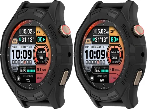 Funda compatible con Amazfit Cheetah/Cheetah Pro Smartwatch Funda protectora de TPU suave (negro, negro)