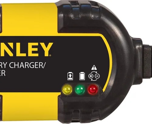 Miniatura 4 de STANLEY BM1S Cargador de batería totalmente automático de 1 amperio/mantenedor de 12 V con abrazaderas de cable y terminales de junta tórica