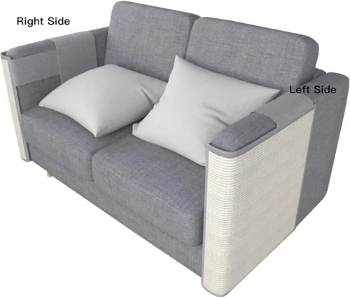 Miniatura 6 de Sillón rascador para gatos, protección de muebles de sisal natural contra gatos, rascador de esquina para sofá, silla, sofá, fácil instalación Sofá