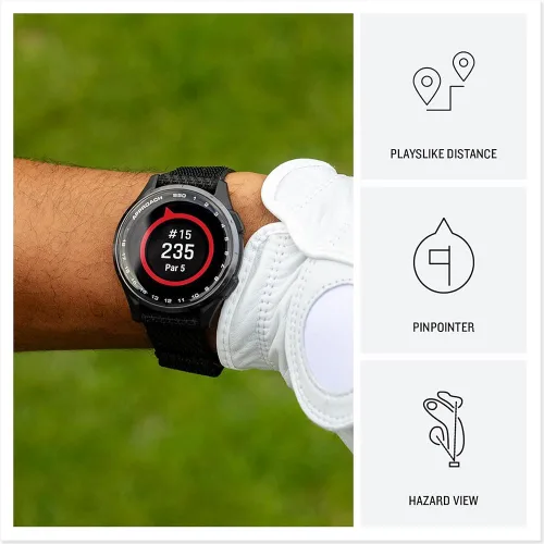 Miniatura 4 de Garmin 010-03010-01 Approach S50, reloj inteligente avanzado con GPS de golf, pantalla AMOLED, paquete de características en el campo con paquete