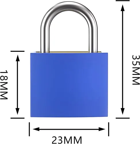 Miniatura 3 de 5 cerraduras de maleta con llaves, candado pequeño con llave, candados para equipaje, mini candado con llave para bolsas de viaje, casillero