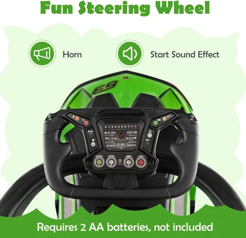 Miniatura 3 de GLACER Lamborghini - Cochecito de juguete 3 en 1 con licencia para niños con asa de empuje, barandilla para apoyabrazos, almacenamiento debajo
