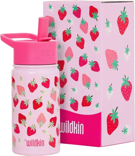 Miniatura 19 de Wildkin Kids - Botella de agua de acero inoxidable de 14 onzas para niños – Sin BPA, a prueba de fugas, aislada, fácil de limpiar - Ballerina