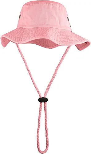 Miniatura 15 de Sombreros de ala ancha para senderismo, pesca, safari, Boonie, 100% algodón, protección solar UV, para hombres y mujeres, actividades al aire libre