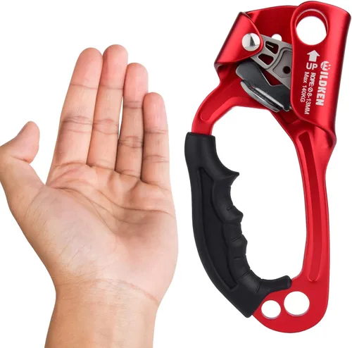 Miniatura 30 de WILDKEN Ascendedor de Mano para Escalada de Exteriores Montañismo Árbol Arborista Escalada Descenso Equipo Ascendedor de Mano para Cuerda de 8-14mm