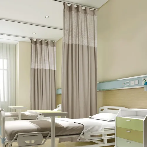 Miniatura 17 de Fcosie Cortinas divisoras de habitación de hospital con ganchos planos para cubículo, pantalla de privacidad para hospital, clínica médica