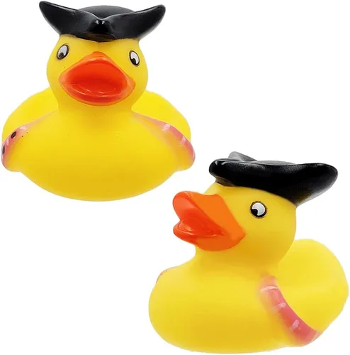 Miniatura 3 de Juguete de pato de goma pirata de San Patricio, paquete de 6 patos para niños, proyectos de cumpleaños de baño, regalos para baby showers, aula