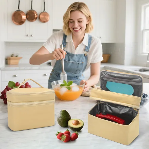 Miniatura 7 de Funda para batidora de mano para ayuda de cocina, bolsa de almacenamiento de accesorios para licuadora de inmersión, bolsa de transporte de mano