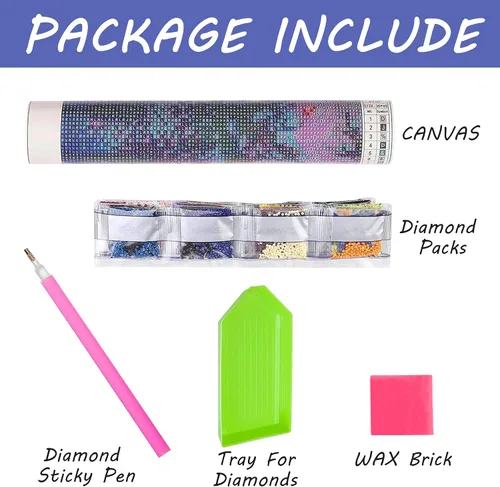 Miniatura 3 de SKRYUIE Kits de pintura de diamantes de animales 5D, kits de arte de diamantes para adultos, pingüinos de la Antártida, taladro redondo completo