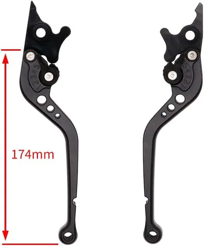 Miniatura 4 de F Suitable for Yamaha MT-07 CNC Aluminum Alloy Handle Lever Accessories Modified Long Brake Clutch Horns Y (Color : Blue)
