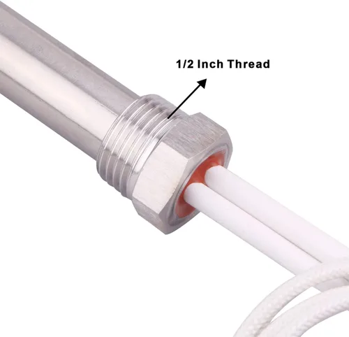 Miniatura 2 de DERNORD Reemplazo caliente del elemento de calefacción de Rod del calentador 120V 1000W del cartucho de inmersión rosca 1/2 pulgada