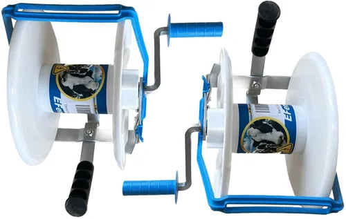 Miniatura 12 de Valla eléctrica Mega 3:1 Geared Reel Prewound 2296ft 6 Strands Polywire PK1
