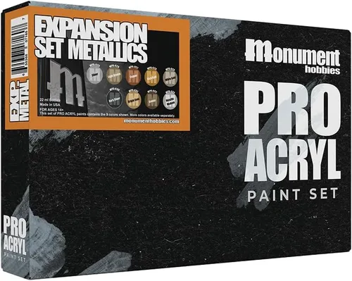 Miniatura 2 de Monument Hobbies PRO Acryl 22ml Juego de Pintura Acrílica - Pintura Miniatura para Wargames - Pintura Acrílica No Tóxica Compatible con Técnicas
