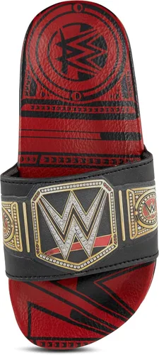 Miniatura 4 de WWE Sandalias con cinturón de campeonato para niños, John Cena, Roman Reigns, Seth Rollins World Wrestling Champion - Sandalias deslizantes