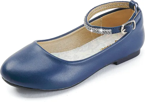 Zapatos de vestir para niñas, zapatos planos para niñas pequeñas y grandes