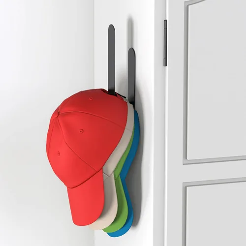 Miniatura 5 de HUFEEOH Toallero de mano – Barra de toalla de mano negra, barra de toalla de baño autoadhesiva de acero inoxidable, adhesivo para pared Negro
