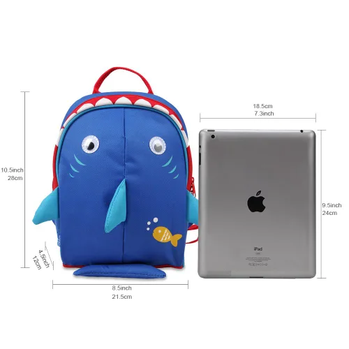 Miniatura 24 de Yodo, Bolsa para almuerzo aislada y mochila preescolar infantil, con correa de arnés de seguridad para niños o niñas, Dinosaur
