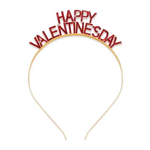 Miniatura 6 de PHALIN Diademas para el día de San Valentín para mujer, esmaltadas, para el día de San Valentín, diademas para el cabello, dulces festividades