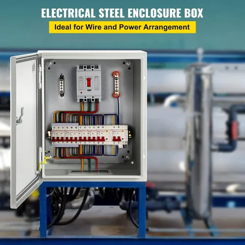 Miniatura 2 de VEVOR Caja de Acoplamiento de Acero NEMA 10×8×6, Caja Eléctrica de Acero NEMA 4X, Impermeable y Resistente al Polvo IP66, Caja de Acoplamiento