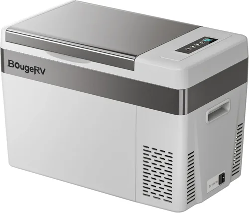 Miniatura 10 de BougeRV Refrigerador de 12 Voltios Refrigerador de Carro 12V Congelador Portátil de 30 Cuartos Enfriador con Compresor Congelador con Compresor