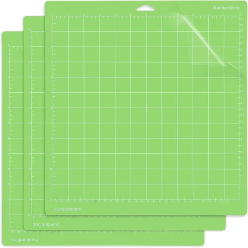 Paquete de 3 alfombrillas de corte para Explore One/Air/Air 2/Maker/Maker 3 de 12 x 12 pulgadas, adhesivo de agarre verde estándar, antideslizante,