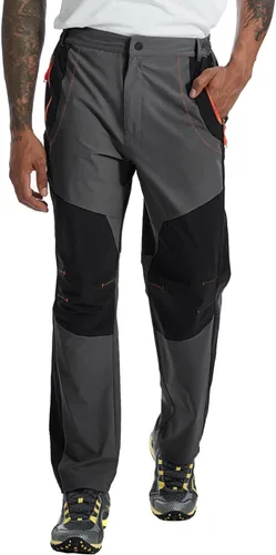 Miniatura 34 de TBMPOY Pantalones cargo de senderismo para hombre, ligeros, impermeables, de secado rápido, pantalones de montaña, pesca, camping