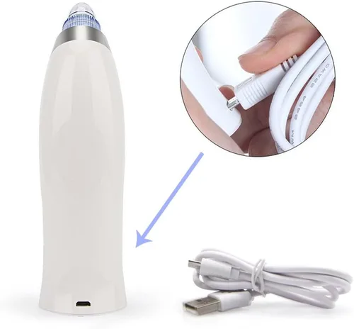 Miniatura 8 de Eliminador de puntos negros para la cara, dermasuction BlueOrchids para eliminación de puntos blancos, ventosa de acné, limpiador de poros al vacío